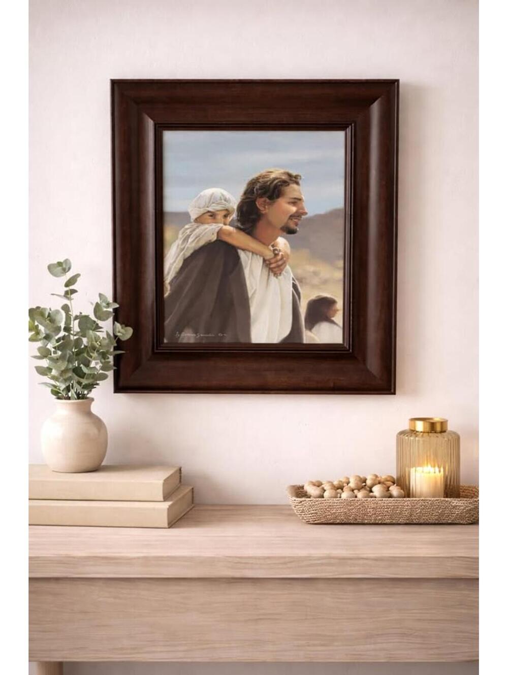 Liz Lemon Swindle Framed Jesus Print “By the Way” LDS Christian Wall Art